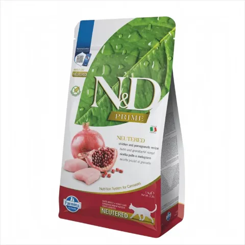 Farmina N&D Prime Adult Cat Neutered Chicken & Pomegranate 1.5kg