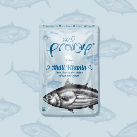 Pramy Functional Multi-Vitamin Tuna Mousse for Kitten 70g