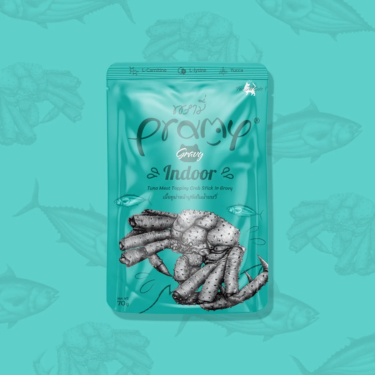 Pramy Functional Indoor Tuna Topping Kanikama Recipe 70g