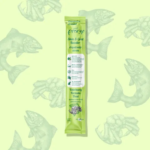 Pramy Vitamin Treat Skin & Coat Booster Salmon with Crab Recipe 14g