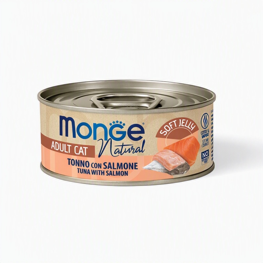 Monge Adult Cat Natural Tuna with Salmon Soft Jelly