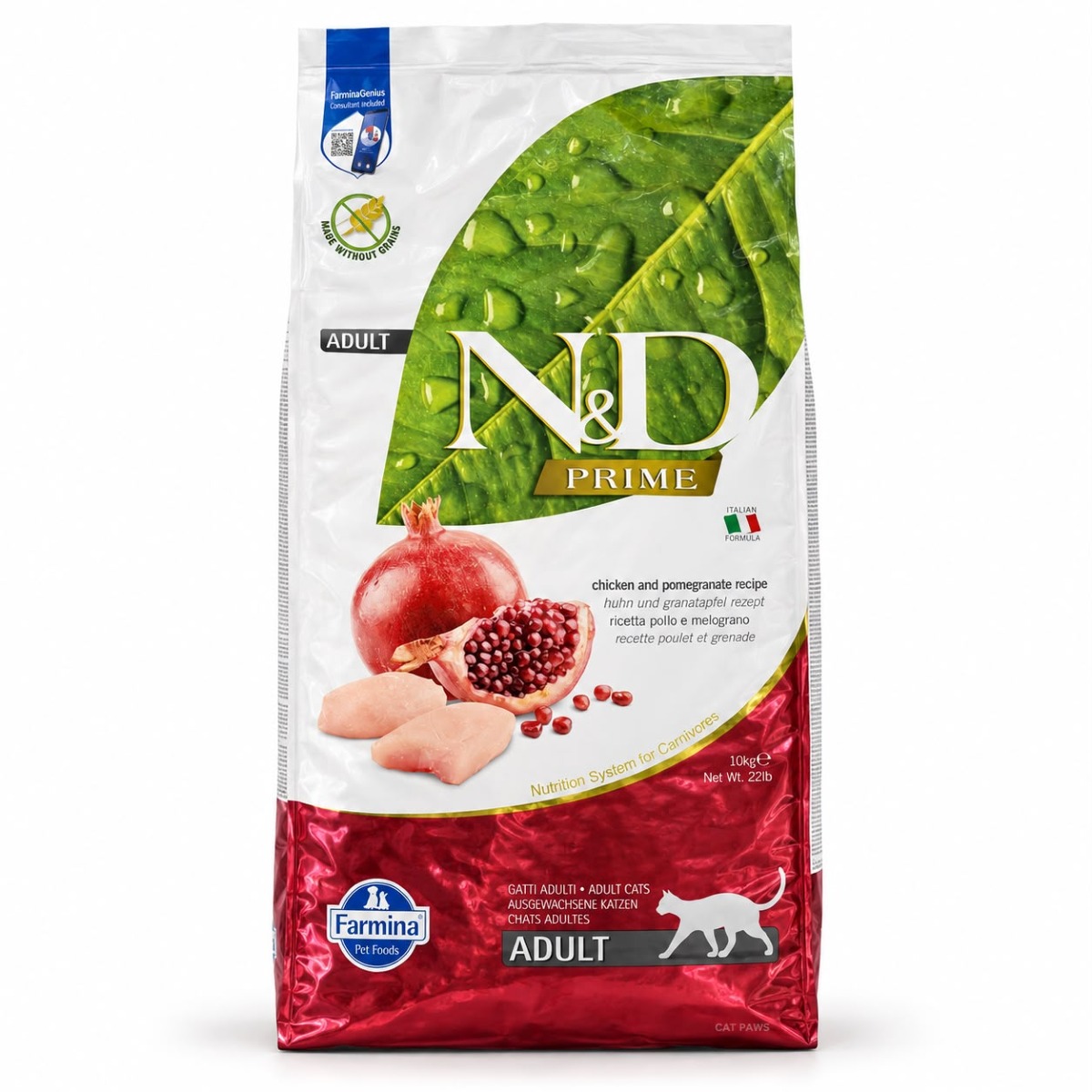 دراي فود N&D - بالدجاج والرمان (10 كجم)